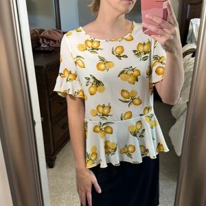 Feminine Lemon Top